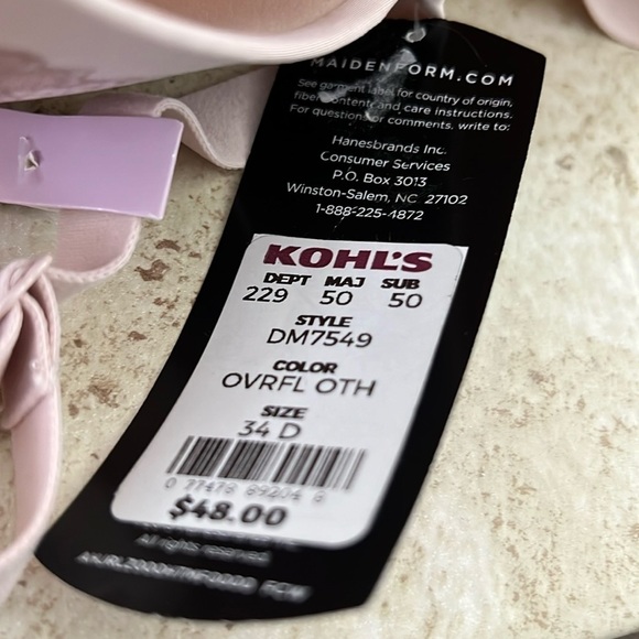 Maidenform Beautifully Smooth T Shirt Bra size 34D NWT - Picture 7 of 10